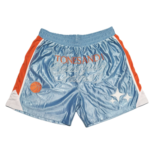 BASKETBALL SHORTS (ORANGE/BLUE)